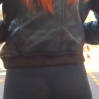 Candid orange haired girl with a great ass in leggings 67873038.jpg