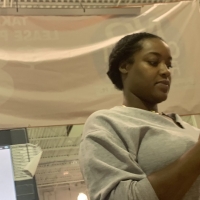 Candid big booty ebony milf shopping in black and white patterned leggings 65695638.jpg