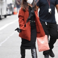 Vanessa Hudgens filming Tick Tick Boom in NYC in a black dress 07.jpg