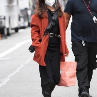 Vanessa Hudgens filming Tick Tick Boom in NYC in a black dress 10.jpg