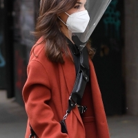 Vanessa Hudgens filming Tick Tick Boom in NYC in a black dress 11.jpg
