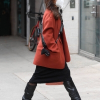 Vanessa Hudgens filming Tick Tick Boom in NYC in a black dress 20.jpg