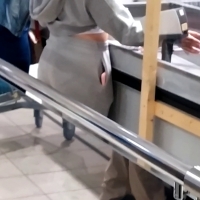 Candid brunette teen with mom in grey sweatpants 70962620.jpg