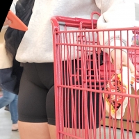 Candid milf shopping in spandex shorts with a fat camel toe sbdca331 - Candid creepshots front and back 003 - 0093003-093.jpg