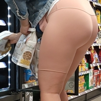 Sexy candid thick blonde girl in flesh colored spandex shorts with a big booty sbdca331 - Candid creepshots front and back 004 - 0038004-038.jpg