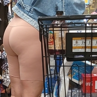 Sexy candid thick blonde girl in flesh colored spandex shorts with a big booty sbdca331 - Candid creepshots front and back 004 - 0049004-049.jpg