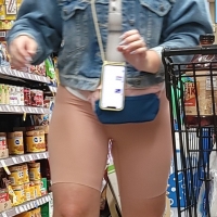 Sexy candid thick blonde girl in flesh colored spandex shorts with a big booty sbdca331 - Candid creepshots front and back 004 - 0052004-052.jpg