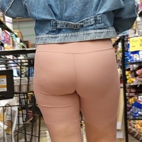 Sexy candid thick blonde girl in flesh colored spandex shorts with a big booty sbdca331 - Candid creepshots front and back 004 - 0073004-073.jpg