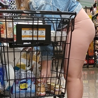 Sexy candid thick blonde girl in flesh colored spandex shorts with a big booty sbdca331 - Candid creepshots front and back 004 - 0075004-075.jpg