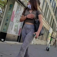 Beauty in flared leggings