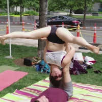 Sexy acro yoga girls
