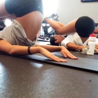 Flexible gym Asians