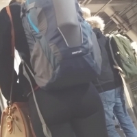 Cute subway girl