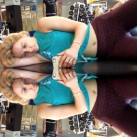 Petite yoga gym blonde