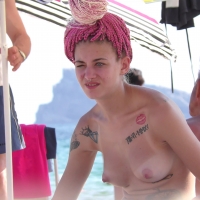 Two hot ass topless beach babes with cornrows showing their awesome tits nice-hairdos-121.jpg