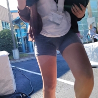 CandidsLover - Sexy light skinned mexican -candid gray leggings front 1 of2 - 001518.jpg