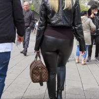 Wet look milf booty