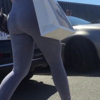 Mall hottie in grey leggings (part 2)