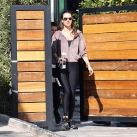 Alessandra Ambrosio out in black leggings in West Hollywood with a nice ass and gap 01.jpg