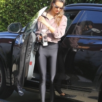 Alessandra Ambrosio out in black leggings in West Hollywood with a nice ass and gap 34.jpg