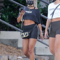 Vanessa Hudgens in spandex shorts after a workout session in West Hollywood 01.jpg