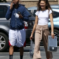 Zendaya out shopping while braless in Los Angeles showing her hot little pokies 13.jpg