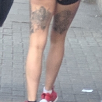 Sexy candid girls out in shorts London street candid short shorts_0D6B77C.jpg