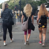 Sexy candid girls out in shorts London street candid short shorts_4E9AE8A.jpg