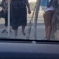 Candid thick black prostitute showing her cheeks in little shorts on the street tumblr_p0o0e284T91w1efffo8_1280.jpg