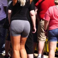 Sexy candid blonde lady with a bubble butt in grey spandex shorts 123865869@N06_49663277633_a vlcsnap-2019-10-07-19h22m11s941.jpg