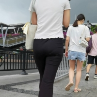 Asian booty in black