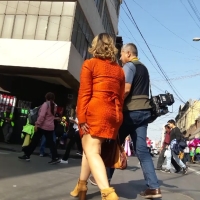 Sexy news reporter