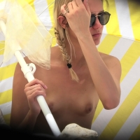 Beautiful candid topless blonde at the beach with cute tits and puffy nipples up-close-and-personal-28-108.jpg