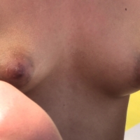 Beautiful candid topless blonde at the beach with cute tits and puffy nipples up-close-and-personal-28-112.jpg