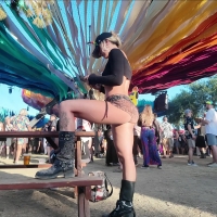 Booty shorts raver