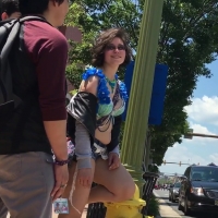 Sexy candid nerd