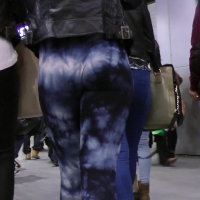 Hot blue patterned booty (part 1)