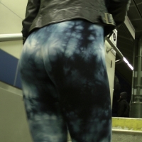 Hot blue patterned booty (part 2)