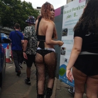 Redhead raver (vertical)