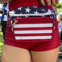Hottie in little red shorts