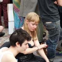 Candid blonde chick with nice tits showing major cleavage The biggest downblouse ever! (5).jpg