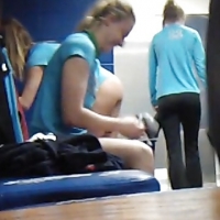 Spy cam in the locker room catches sexy volleyball girls getting nude Volleyball Locker Room Spy_69FDB2B.jpg
