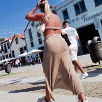 Tanned blonde