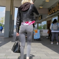 Crazy skinny blonde