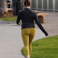 Fit candid brunette milf with a decent ass in gold leggings our for a walk GoldenHourGoldenLeggings.mp4-2022-12-01-17h43m52s097.jpg