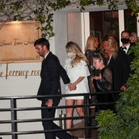Paris Hilton showing her ass cheeks in a see through dress with Maria Bakalova at the 2021 Oscar party 12.jpg