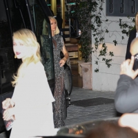 Paris Hilton showing her ass cheeks in a see through dress with Maria Bakalova at the 2021 Oscar party 34.jpg