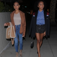 Skai Jackson in a skirt with Lexi Underwood showing her sexy teen legs 03.jpg