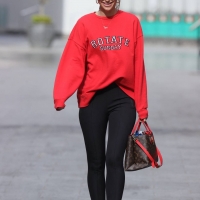Vogue Williams in black leggings at Heart radio in London 04.jpg