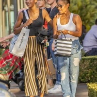 Willow Smith and Jada Pinkett out shopping in Calabasas 07.jpg